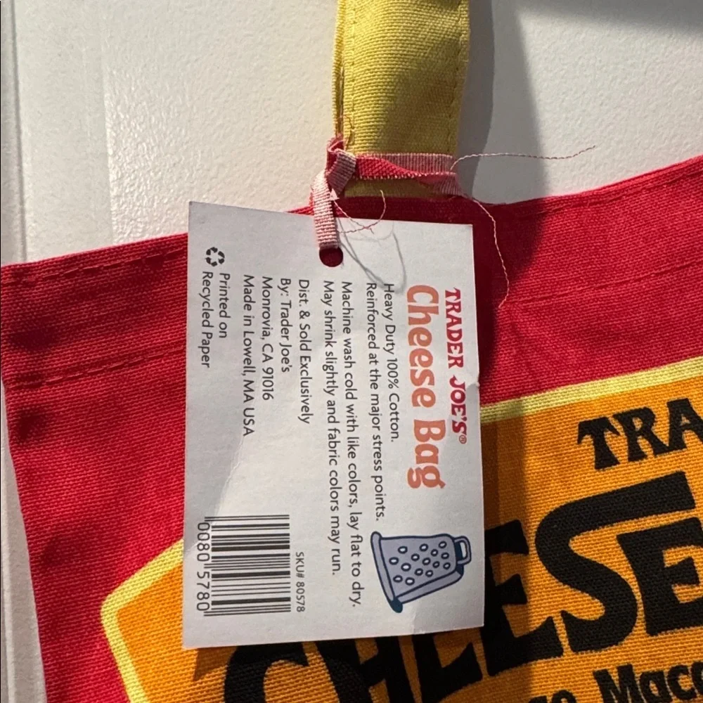 NWT! Trader Joe's Cheese Experience Tote